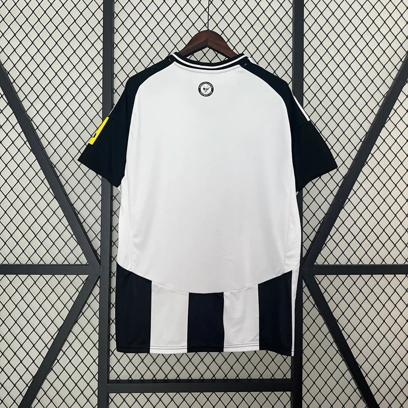 Camisa Newcastle I Home 2024/25 Adidas Torcedor Masculino Branco e Preto