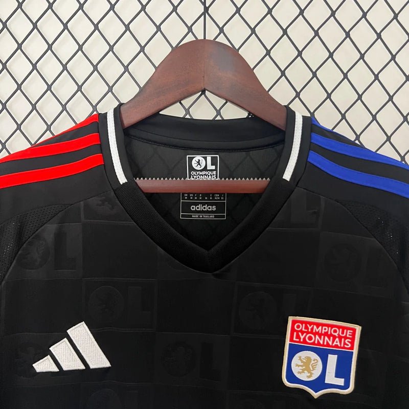 Camisa Lyon II Away 2024/25 Adidas Torcedor Masculino Preto