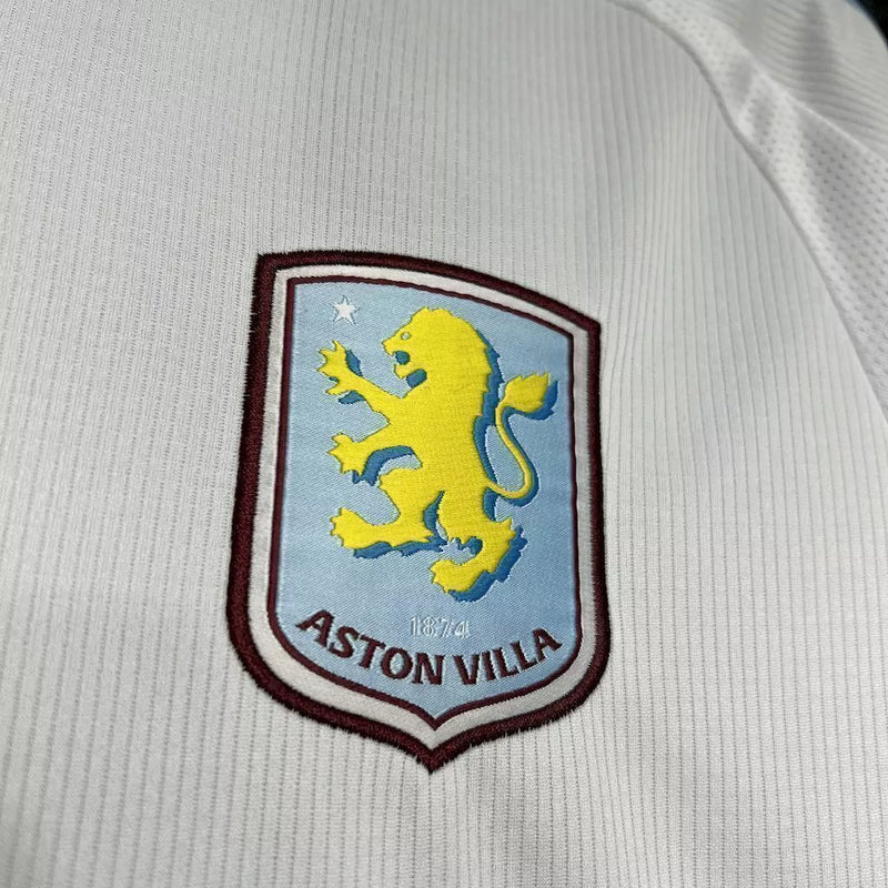 Camisa Aston Villa Adidas II Away 2024/25 Masculino Branco