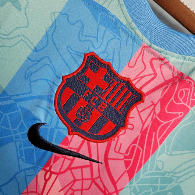 Camisa Barcelona Treino 23/24 - Regata - Torcedor Nike Masculina - Azul