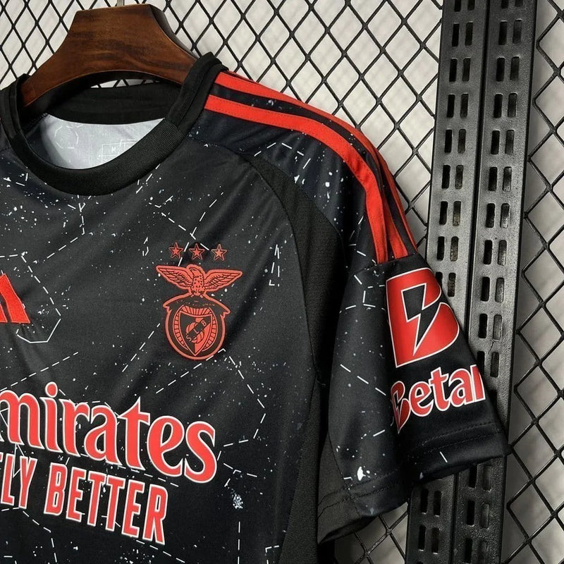 Camisa Benfica II Away 2024/25 Torcedor Adidas Masculino Preto