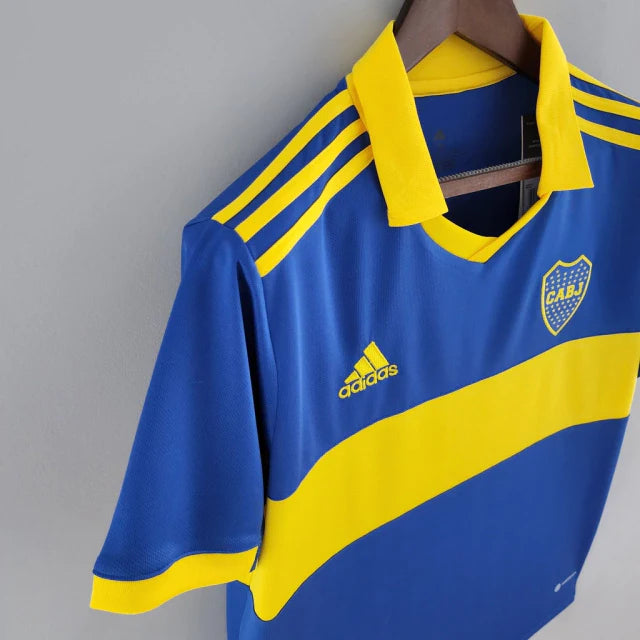 Camisa Boca Juniors Home 22/23 Torcedor Adidas Masculina - Azul e Amarela