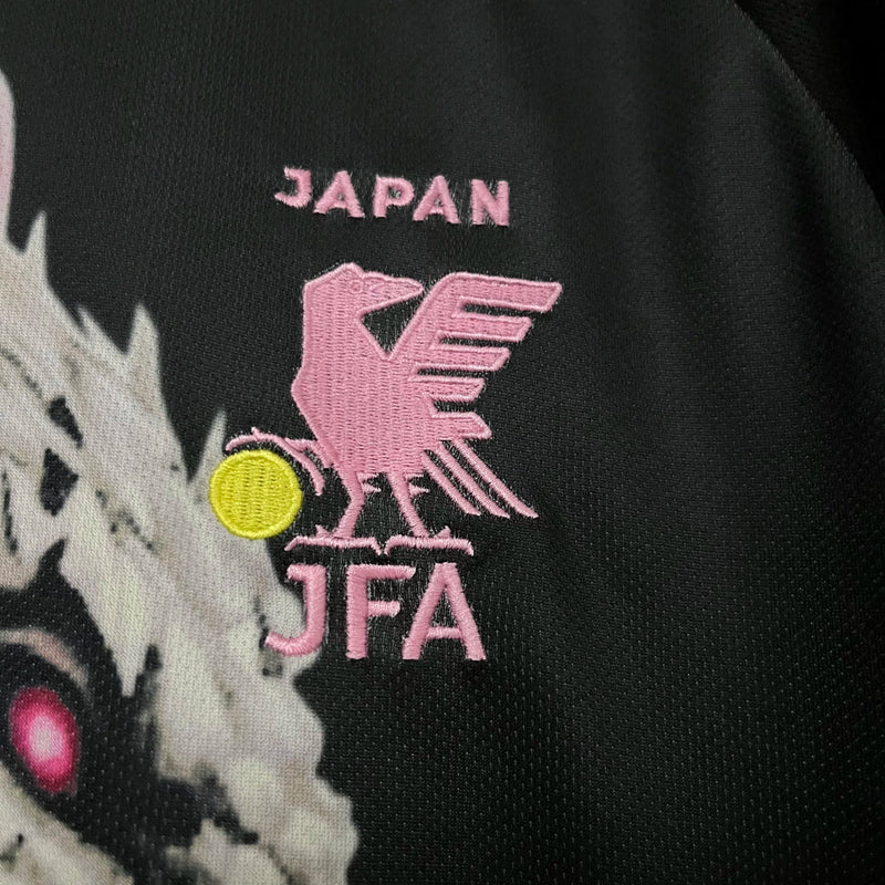 Camisa Japão Edição Dragão Sakura Adidas 2024/25 Torcedor Masculino Preto e Rosa