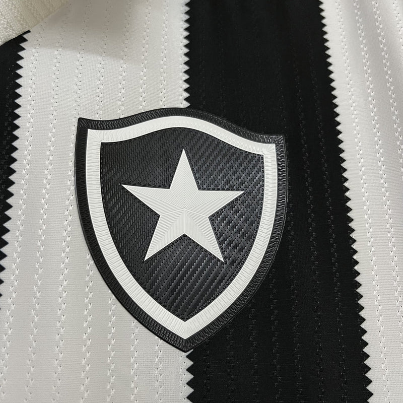 Camisa Botafogo I Home 2024/25 Torcedor Masculino Preto e Branco