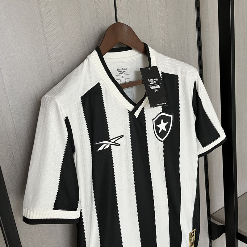 Camisa Botafogo I Home 2024/25 Torcedor Masculino Preto e Branco