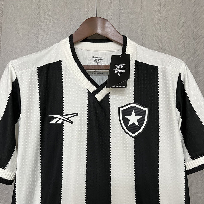 Camisa Botafogo I Home 2024/25 Torcedor Masculino Preto e Branco