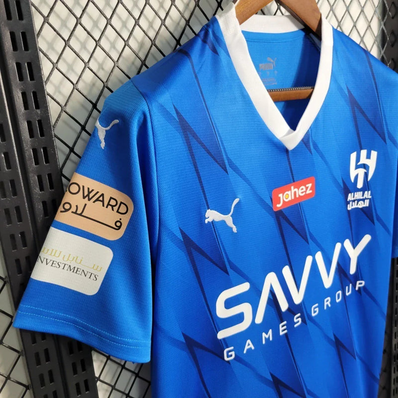 Camisa Al-Hilal Saudi I Home Puma Torcedor 2023/24 Masculino Azul