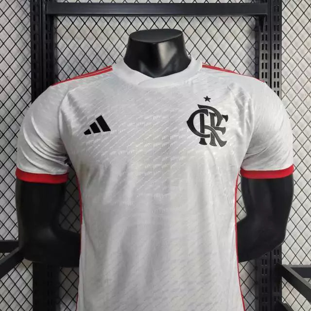 Camisa Flamengo Away Adidas jogador 2024/25 Masculino Branco