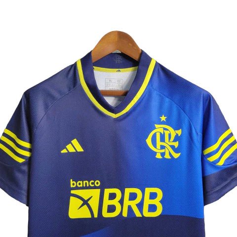 Camisa Flamengo 23/24 Torcedor Adidas Masculina - Azul