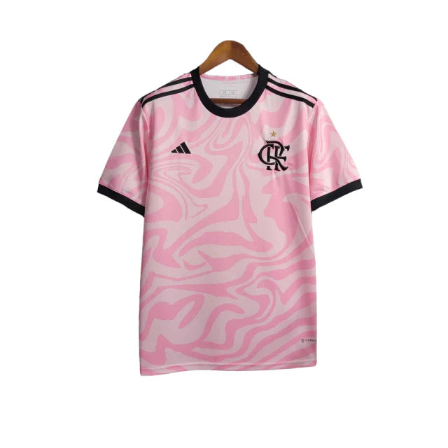 Camisa Flamengo 23/24 Torcedor Adidas Masculina - Rosa