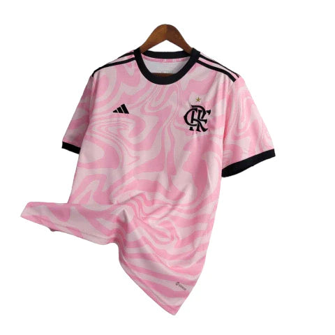 Camisa Flamengo 23/24 Torcedor Adidas Masculina - Rosa