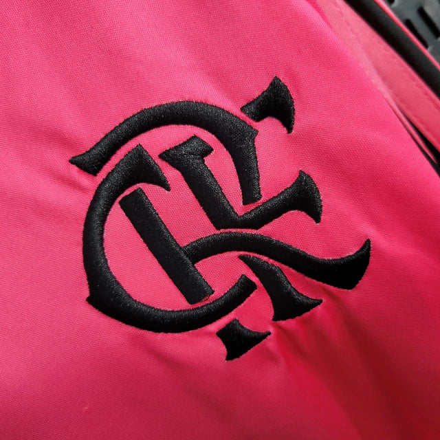 Camisa Flamengo 23/24 - Manga Longa - Torcedor Adidas Masculina - Preto e Rosa