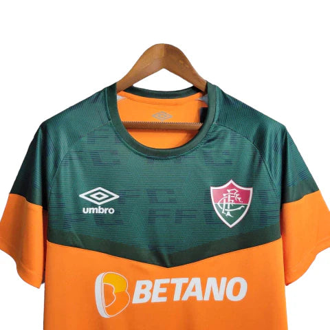 Camisa Fluminense Treino 23/24 Torcedor Umbro Masculina - Laranja