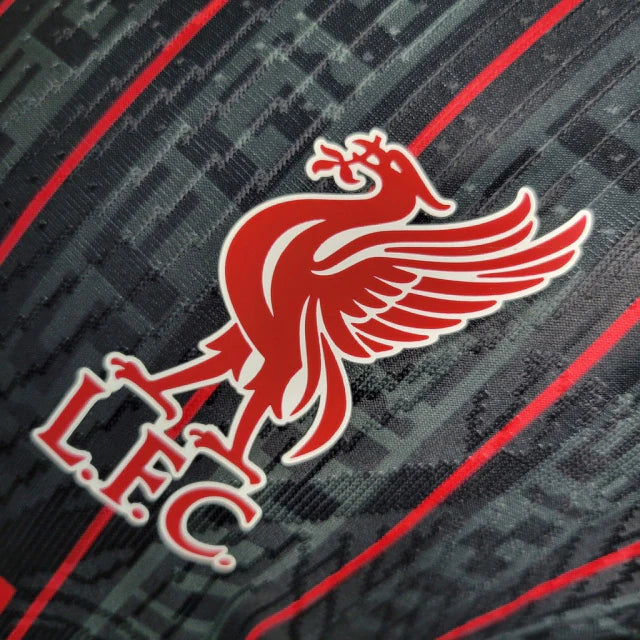 Camisa Liverpool 23/24 Jogador Nike Masculina - Preto