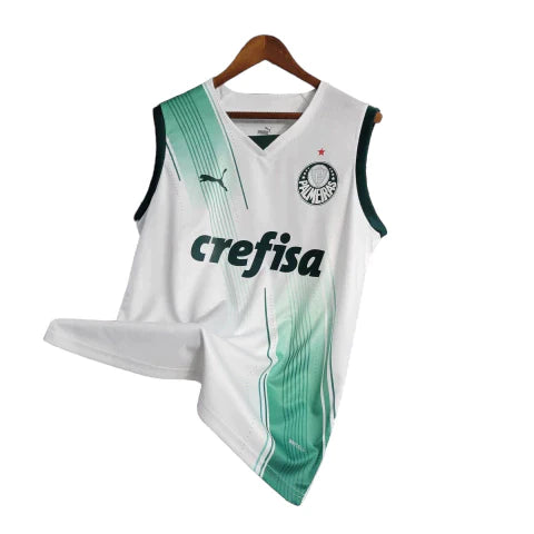 Camisa Palmeiras Away Regata 23/24 - Torcedor Puma Masculina - Branco