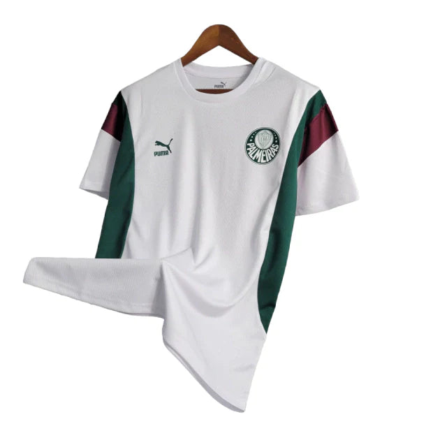 Camisa Palmeiras Treino 23/24 - Torcedor Puma Masculina - Branco e Verde