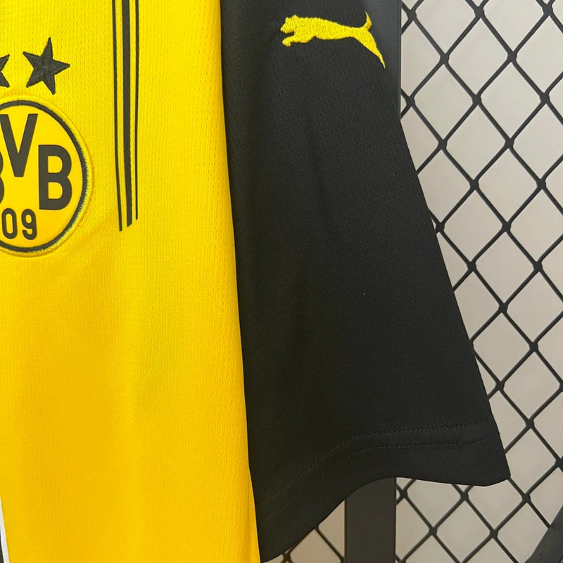 Camisa Borussia Dortmund I Home Puma Torcedor 2024/25 Masculino Amarelo