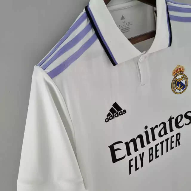 Camisa Real Madrid I Home 2022/23 Torcedor Masculino Branco