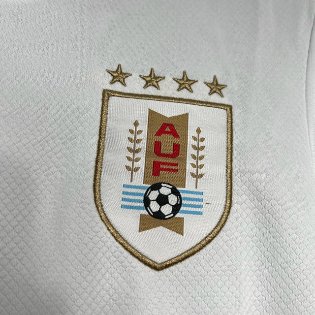 Camisa Seleção Uruguai II Away 2024/25 Nike Torcedor Masculino Branco