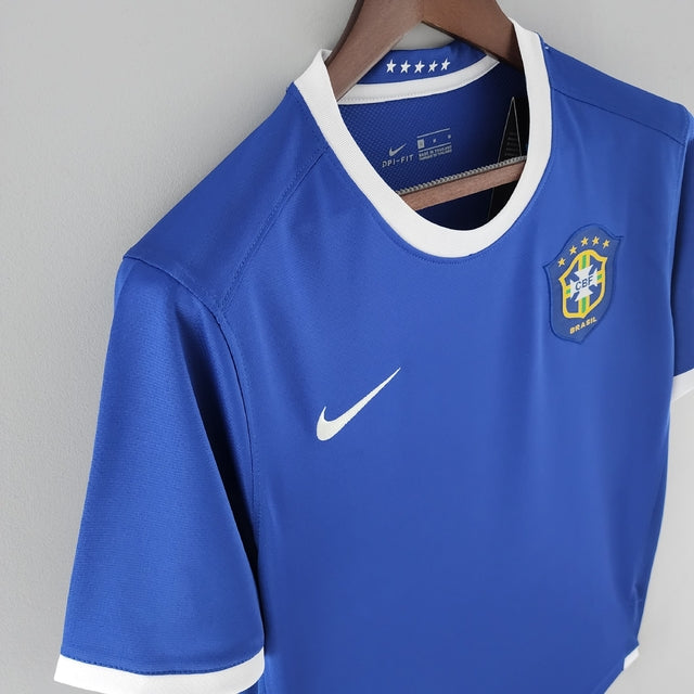 Camisa Retrô 2006 Seleção Brasileira II Nike Masculina - Azul