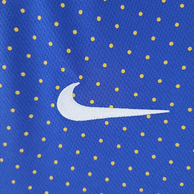 Camisa Retrô Seleção Brasileira II 2010/11 Nike Masculino  Azul e Amarelo