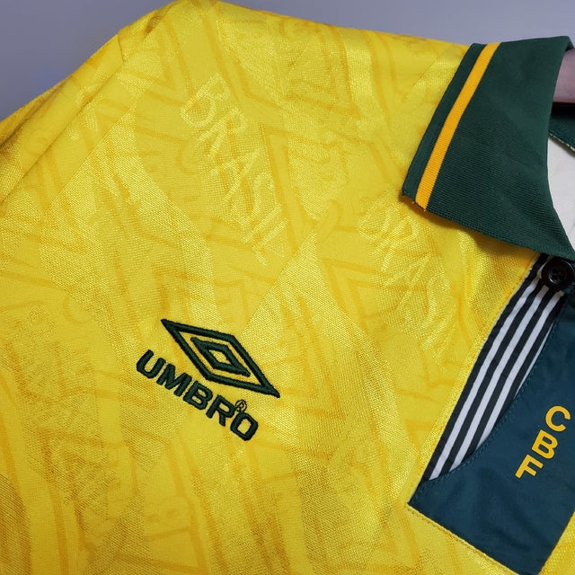 Camisa Retrô Seleção Brasileira I Umbro 1991/93 Masculino Amarelo