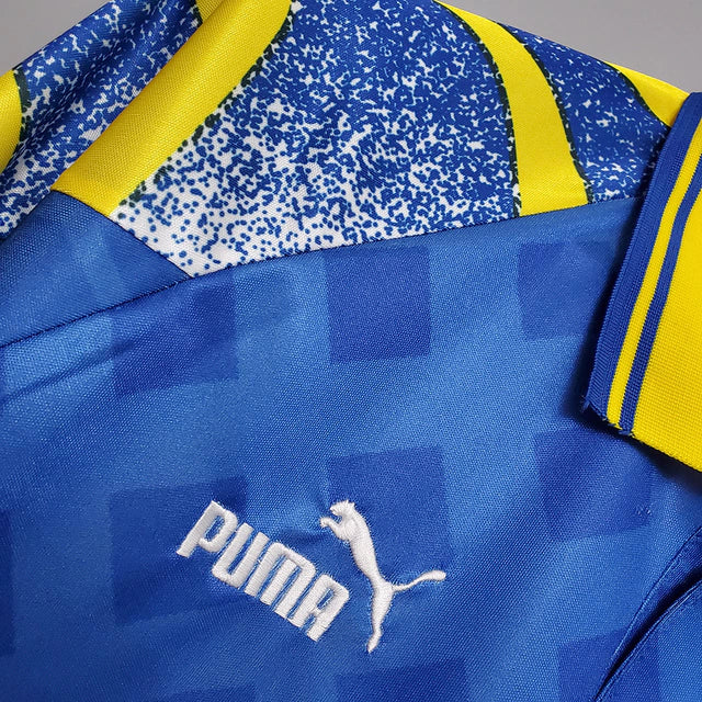 Camisa Retrô Parma Puma 1995/97 Masculino Azul e Amarelo