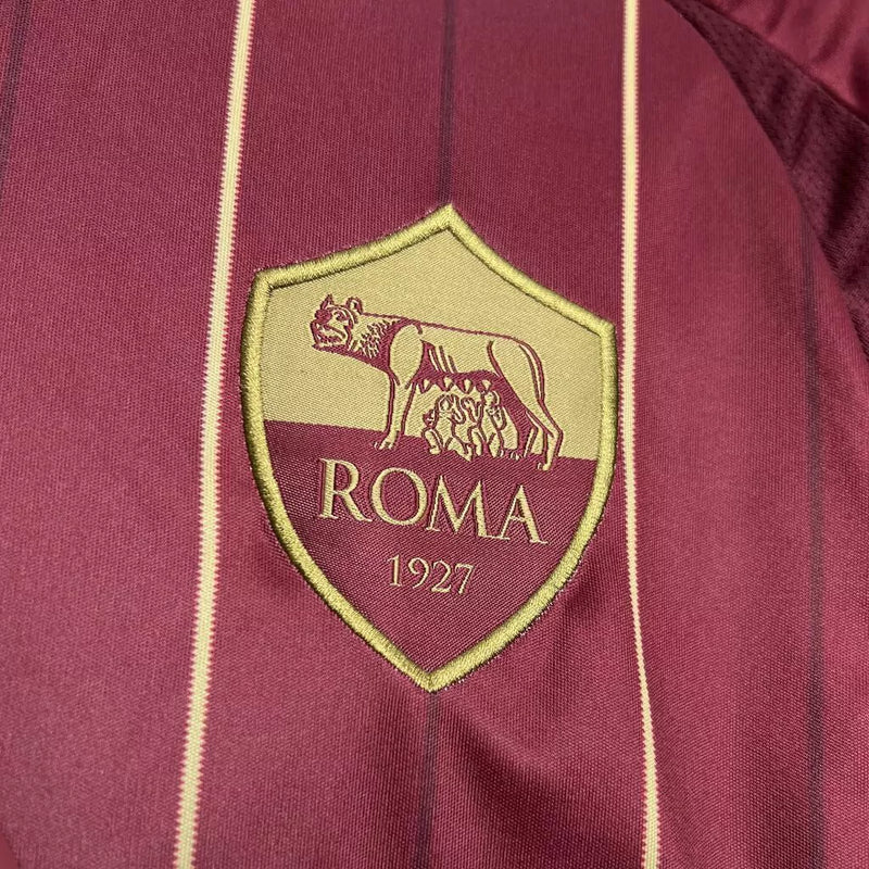 Camisa Roma I Home Adidas Torcedor 2024/25 Masculino Vermelho