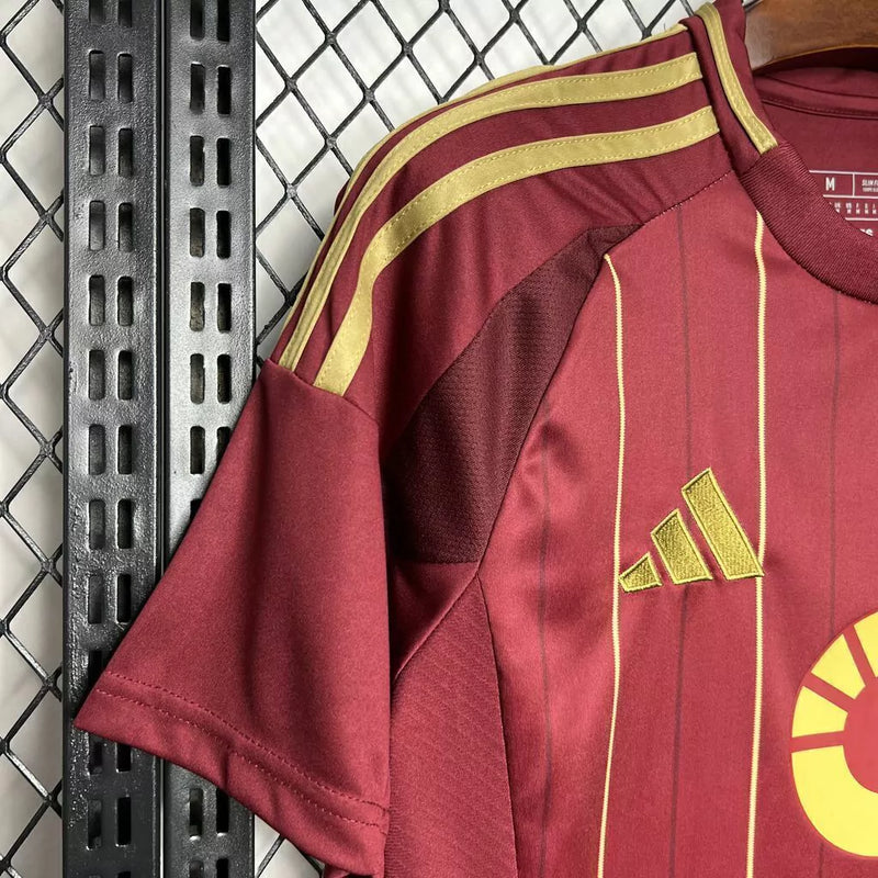 Camisa Roma I Home Adidas Torcedor 2024/25 Masculino Vermelho