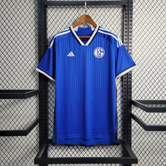 Camisa Schalke 04 I 23/24 - Torcedor Adidas Masculina - Azul