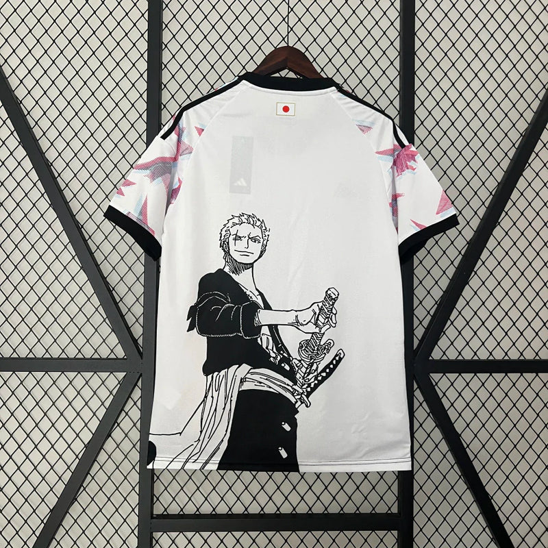 Camisa Japão Edição Roronoa Zoro 2024/25 Torcedor Adidas Masculina Branco