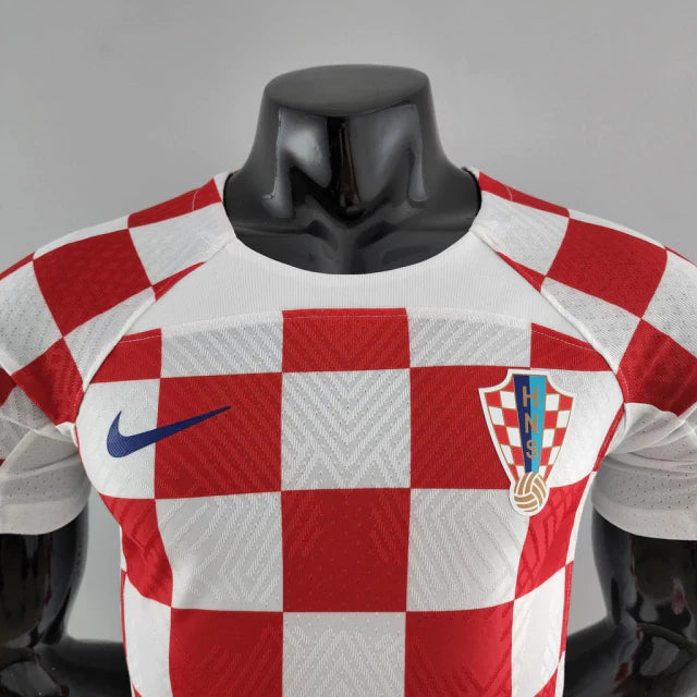 Camisa Seleção da Croácia Home 22/23 Jogador Nike Masculina - Vermelho e Branco