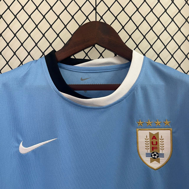 Camisa Seleção Uruguai I Home 2024/25 Nike Torcedor Masculino Azul Celeste