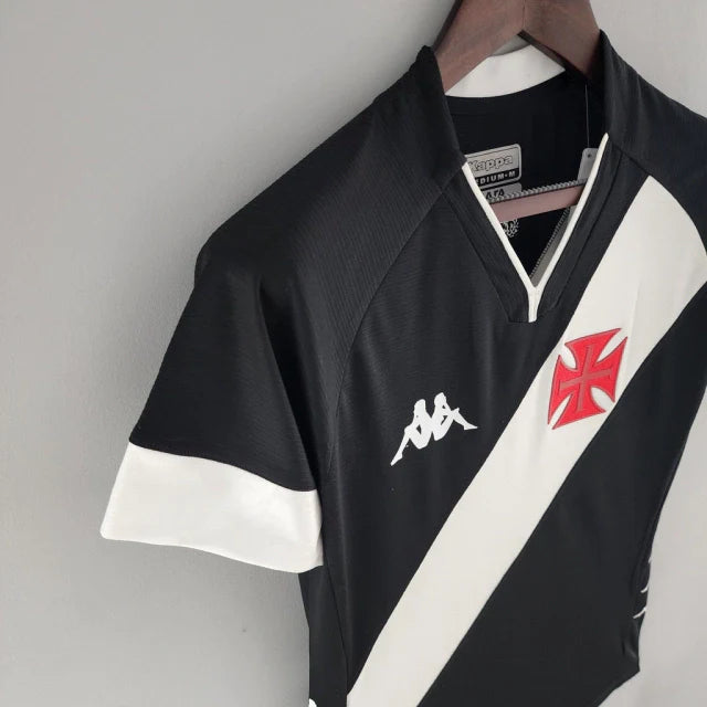 Camisa Vasco da Gama I 22/23 Torcedor Kappa Feminina - Preta