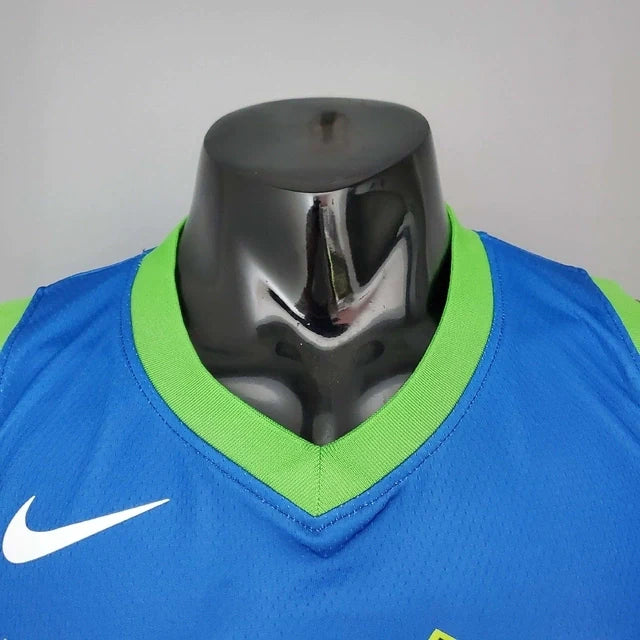 Camisa Regata Dallas Mavericks Azul e Verde - Nike - Masculina