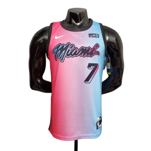 Camisa Regata NBA Miami Heat Rosa e Azul - Nike - Masculina