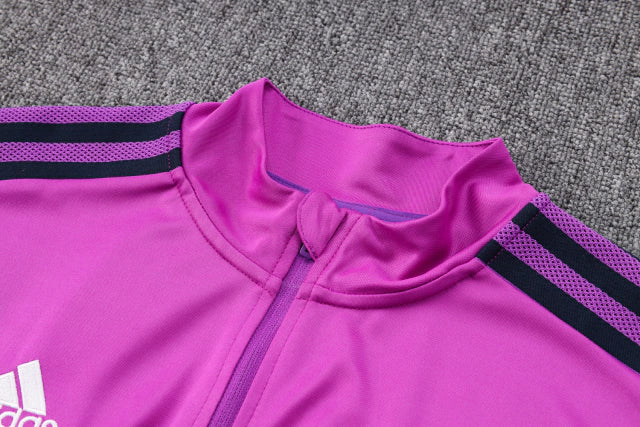 Conjunto Real Madrid 23/24 Masculino Adidas - Roxo