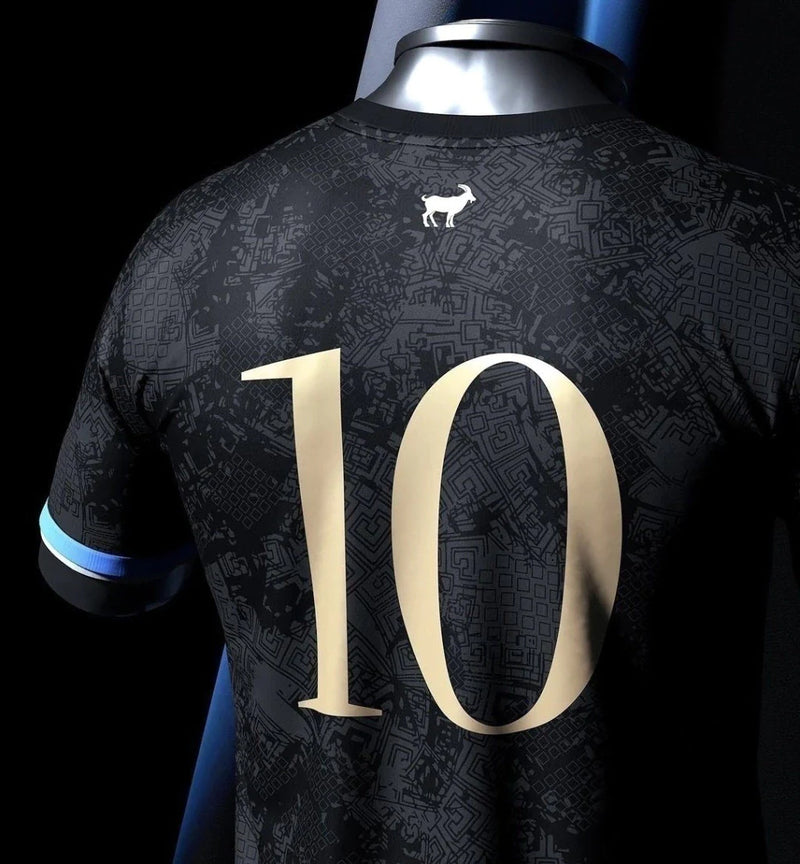 Camisa La Pulga Lionel Messi 10 Preta  - Edição especial