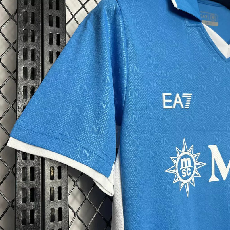 Camisa Napoli I Home 2024/25 Torcedor EA7 Masculino Azul