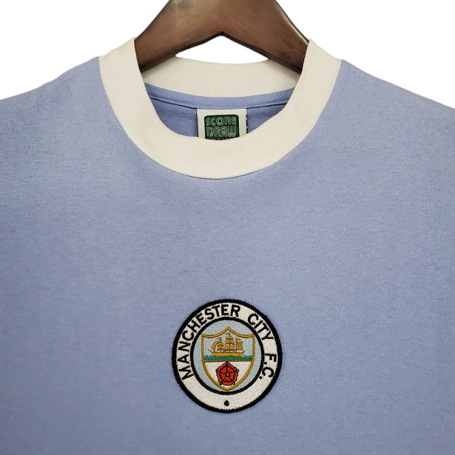 Camisa Manchester City Retrô 1972 Azul