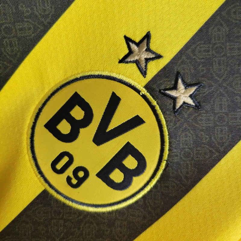 Camisa Borussia Dortmund I Puma 22/23 Manga longa Torcedor Masculino Amarelo