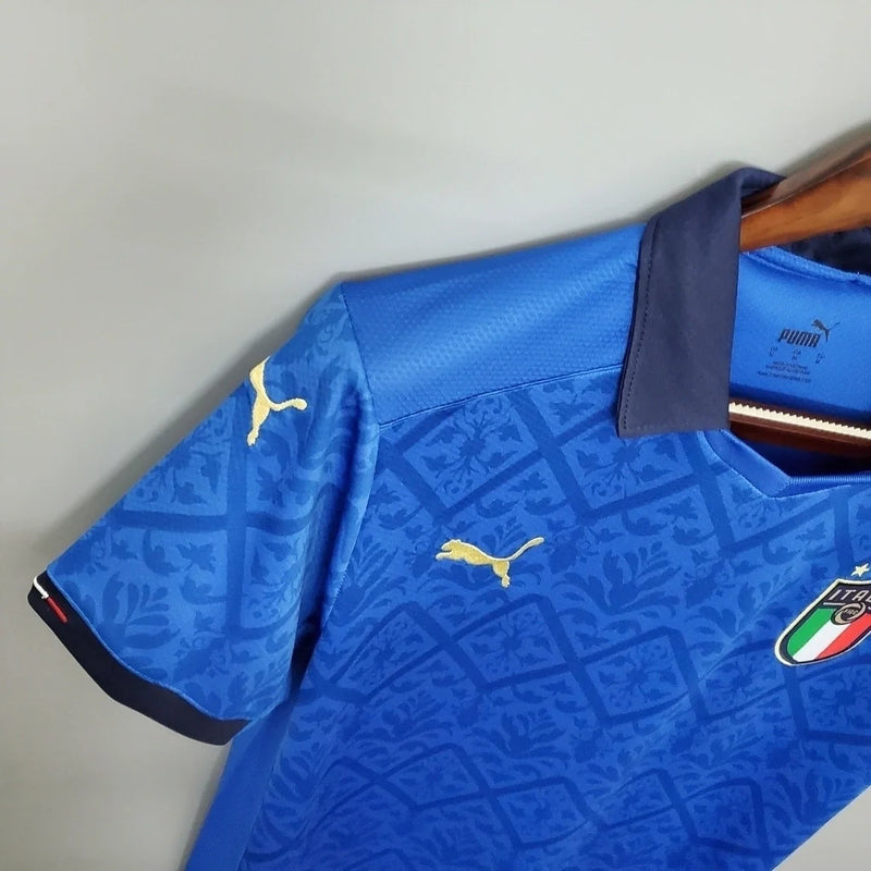 Camisa Retrô Italia I Home Puma Torcedor 2020/21 Masculino Azul