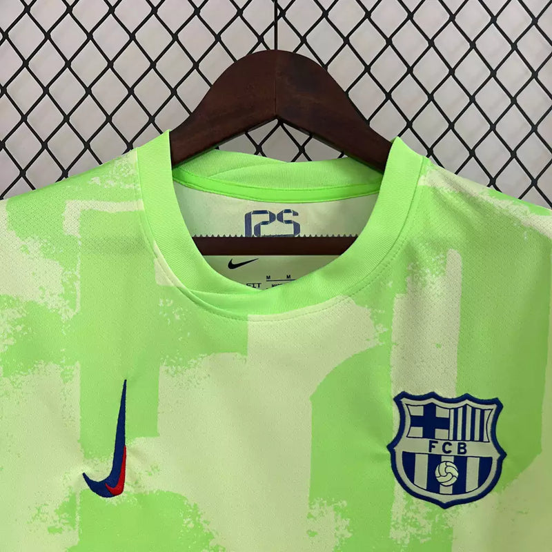 Camisa Barcelona III Third Nike Torcedor 2024/25 Masculino Verde