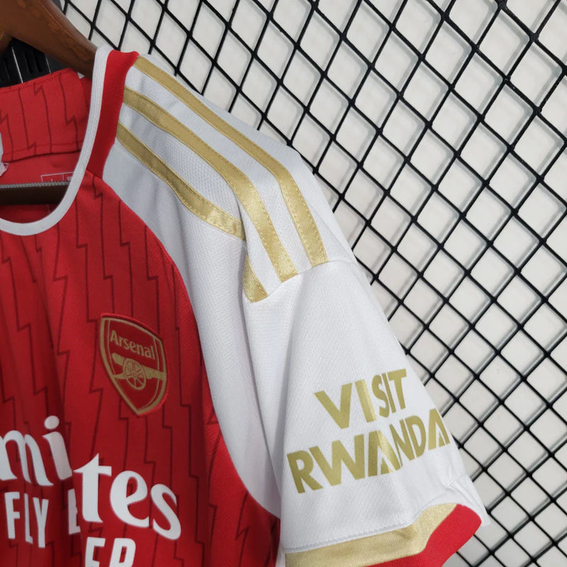 Camisa Arsenal I Home Adidas Torcedor 2023/24 Masculino Vermelho