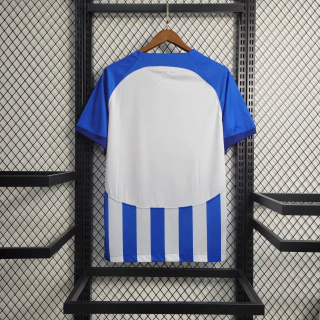 Camisa Brighton I Home 2023/24 Nike Torcedor Masculino Branco e Azul