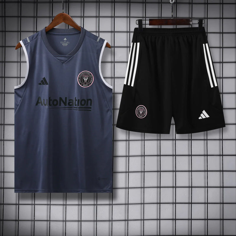 Conjunto Regata Inter Miami 23/24 Adidas - Cinza