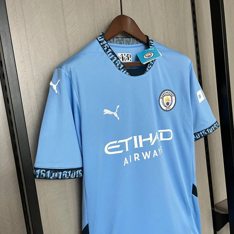 Camisa Manchester City I Home 2024/25 Torcedor Puma Masculina Azul