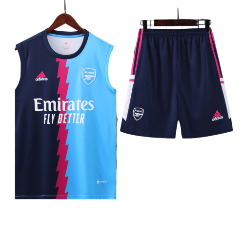 Conjunto Regata Arsenal Training 2023/24 Adidas - Azul