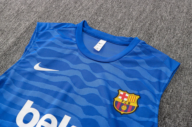 Conjunto Regata Barcelona Training 2021/22 Nike - Azul