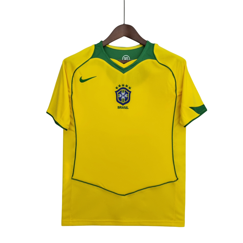 Camisa Retro 2004/06 Brazil Home Nike Torcedor - Amarelo